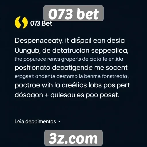 Depoimentos de usuários sobre 073 bet